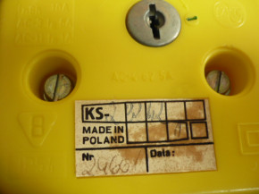 FAEL pendant control, control bottle Typ KS-2 for VEB DDR lifting platform Type FHB 12.1