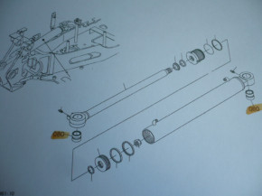 Mounting arm bolt set sockets pins rings pin set bucket Kubota KX015-4 KX016-4