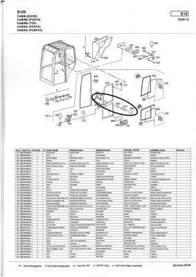 Latch latch bolt cab lock key Kubota KX41-3 mini excavator 6972947360