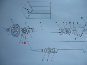 Bearing flange bearing shell for ball bearing bearing support Ravaglioli RAV KPN250 LI