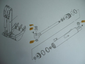 Bucket mount pin set socket pin set bucket Kubota KX 015-4 KX016-4 KX018-4 KX019-4 excavator