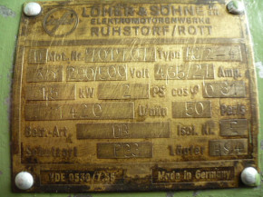 Electric motor, power DC motor, AC motor, pump motor Loher Söhne AC 2-4