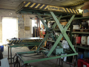 GDR VEB Takraf work Platform Lift Ramp lifting platform HT 1600