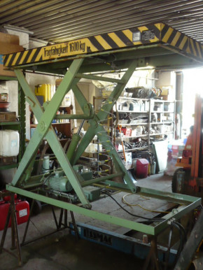 GDR VEB Takraf work Platform Lift Ramp lifting platform HT 1600