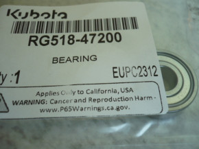 Bearing bearing windshield window Kubota KX61-3 71-3 cabin RG51847200