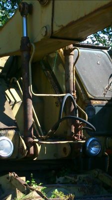 Seal kit lift cylinder VEB Fortschritt T174-2 mobile excavator DDR machinery (Cylinder with 56mm rod, round head)