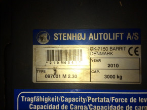 ribbed v-belt, flat belt, drive belt for Stenhoj Lift type 2.30M 097001 / 2.30F 099527