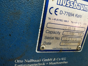 Motor electric motor sub-oil motor 3KW with foot Nussbaum SPL 3500 Plus / Sprinter 3000 Express Mobil / Unilift 3500 NT Plus / 2.35 TS / 992658