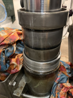 gasket kit, seal kit for 2 tons Takraf Lunzenau scissor lift car lift VEB DDR VEM (rod = 80 mm diameter)