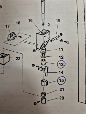 Lifting nut Ravaglioli RAV lift KPX KPN 312A KPN 234 KPN 235 KPN 305 KPN 305 IR (75mm long, right-hand thread, one or two motor lift)