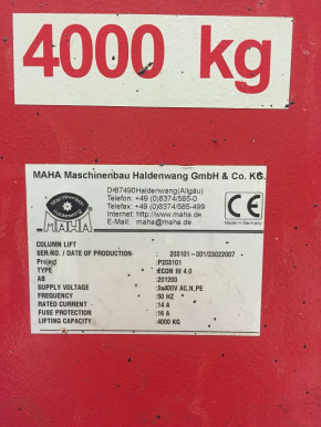 lift nut package load nut spindle nut Maha ECON 3 4.0 5.0 Lifting platform