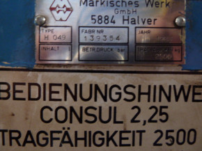 up/down switch for Consul 2.25 lift FH325 H052 H055 H049 H080 year 73-84 / 2.7 / 2.7 S / 3.2 / 3.2 S / 4S (4tons) etc. (with cable and front mounting)