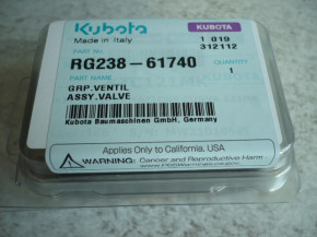 GRP valve pilot valve assy valve RG238-61740 RG23861740 Kubota KX71-2 Alpha