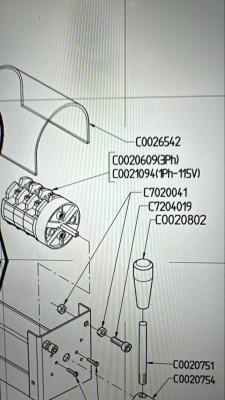 Reversing switch tire balancing machines tire fitting Hofmann Monty PAX BMW