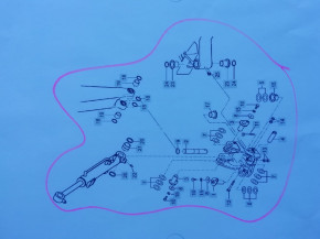 Bolt bushing set swivel bracket mounting arm pin set bracket boom Yanmar SV26 excavator