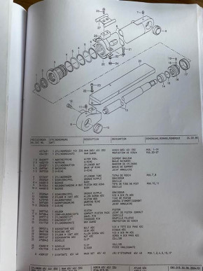 Gasket sealing set hydraulic cylinder mini excavator Atlas R 404 ATL2551464