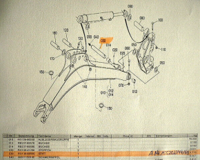 Pin Bolt Locking Bolt Kubota KX41-3 Excavator RG13866560 / RG138-66564