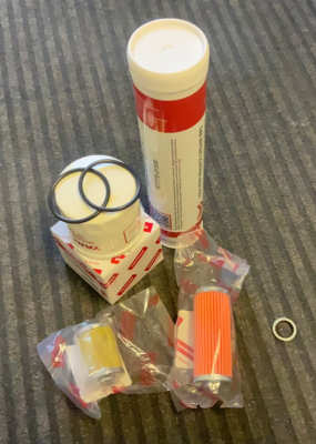 Service filter maintenance kit, oil filter, fuel filter for Yanmar SV15 - SV15-2 - SV16 - SV17 - SV17 EX - SV17-2 - SV17 EX-2 - B08 - SV18 - SV20 - SV22