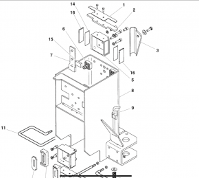 Alu central holder slide guide lifting slide guide Ravaglioli RAV KPN KPX KP