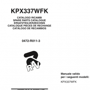 Alu central holder slide guide lifting slide guide Ravaglioli RAV KPN KPX KP