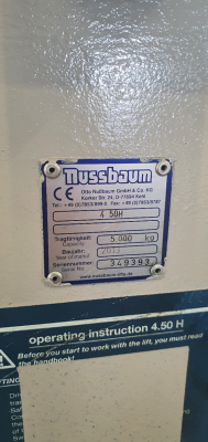 Original BTR Time Relay Coil for Solenoid for Nussbaum lift Type Jumbo Lift I + II, Unilift 3000 3200, 4.50H