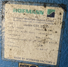 Key Switch / Main Switch Hofmann GT GTE BT BTE 2500 STE