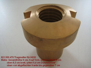 Spindle nut Lifting nut Load nut Zippo 1135 lift