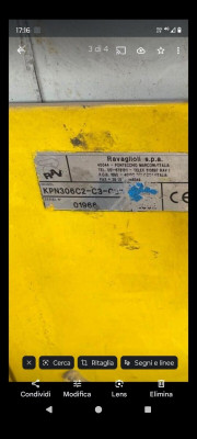 safety nut for Ravaglioli RAV lift KPN / KP / KP124N6 versions (60mm long, right-hand thread, one motor or two motor)