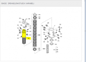 Seal kit swivel joint piece rotary joint ROTARY JOINT Kubota KX41-2 VC &  KX41-2 SV