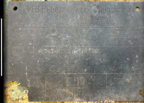 Gasket sealing set GDR VEB Hebezeugwerk Königsbrück scissor lift HB 200-3 /2