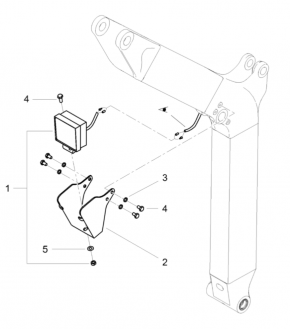 Protective work light headlight for Yanmar SV16 mini excavator 172B2417420