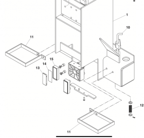 a pair sliding pads, sliding block, sliding element for Beissbarth Romeico R 224 until R 236 lift