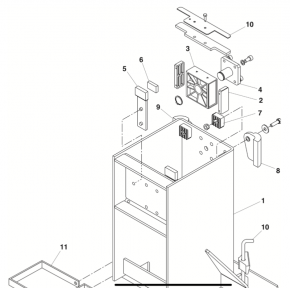 a pair sliding pads, sliding block, sliding element for Beissbarth Romeico R 224 until R 236 lift