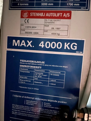 Sliding pad Stenhoj 005433 530AL Autolift Major 473343