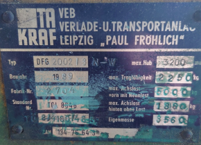 Tie rod end M24 steering Takraf forklift VTA DFG 2002 3N Panorama