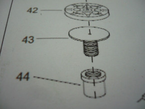 Mounting plate, support disc, rubber pad, mounting disc for Hofmann GT 2.5 / GTE 2500 / MTF 3000 / STE 2500