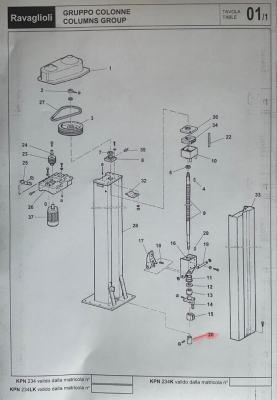 Synchronizing Sleeve / Coupling for Spindle Bearing Ravaglioli 2-Post Lift RAV KPN 234 KPN 306 KPN 305 KPN 121 KPS326 KPS327