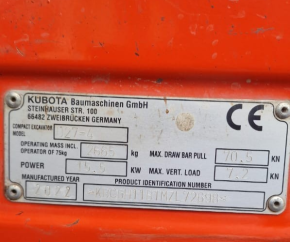 Service Kit maintenance kit oil filter fuel filter air Kubota U27-4 mini excavator