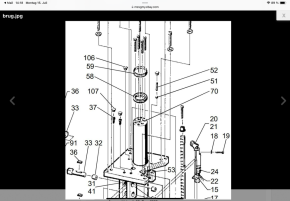Sealing kit for Slift Duett DH-R 2,5 / 8 / DH / K 2,5 / 1800 type 5 KN HY underfloor lift