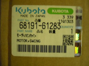 engine swing drive Kubota KX41 mini excavator 6819161282