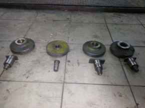 guide roller, supporting roller with socket for Romeico Atlantic 2 post lift 140mm and Atlantic lift old version
