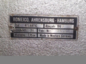 lifting nut housing, castings for Romeico Lift type Atlantic / Nordmeer TC KC (2 tons) (to factory no. 20000)