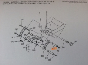 Pin Bolt Locking Bolt pin Kubota KX41 KX41-2 6942166750