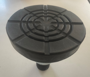 Mounting assembly with turntable, support plate, and rubber pad (AC Rotary, Zippo, Consul)
